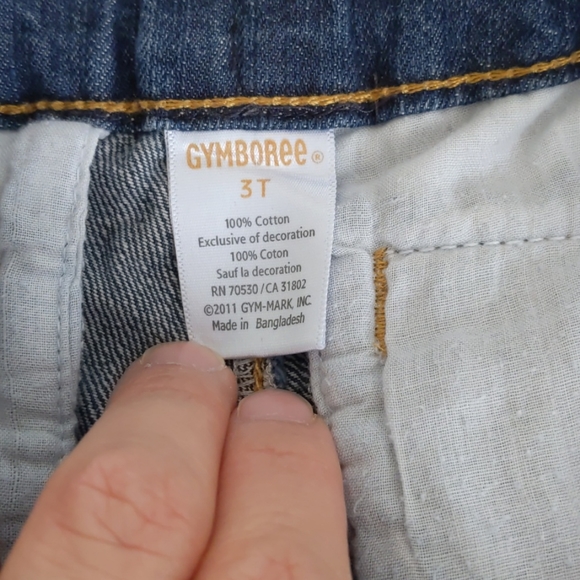 6/$20 Gymboree Boys cargo Jean shorts (size 3T) - Picture 5 of 6